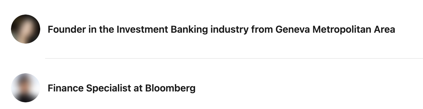 Founder in the Investment Banking industry from Geneva Metropolitan Area and Finance Specialist at Bloomberg